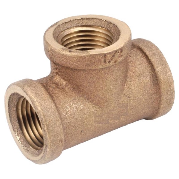 Anderson Metals 1/4 in. FIP in. X 1/4 in. D FIP Brass Tee 738101-04AH - main